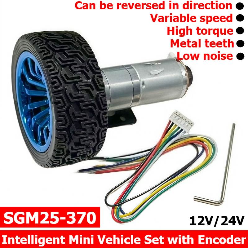 Tracked Robot Chassis - JGA25-370 Kit de Motor para Chassis