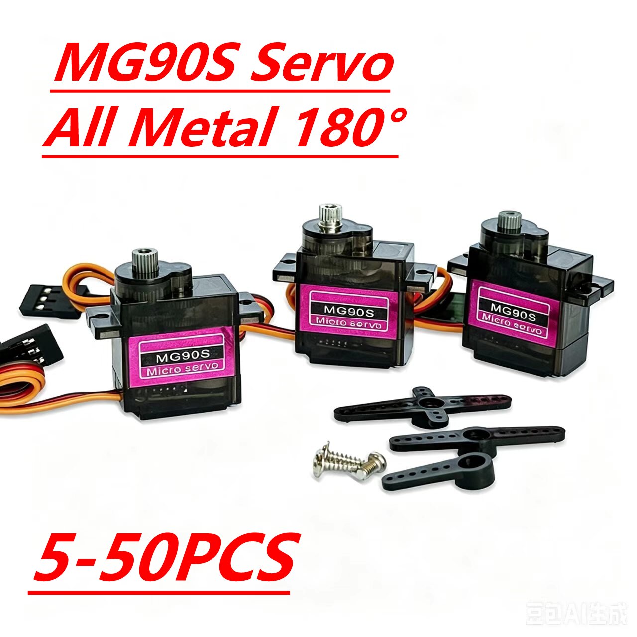 Sg90 Servo - Servo MG90S 5/10/20/40 Peças, Engrenagem Totalmente