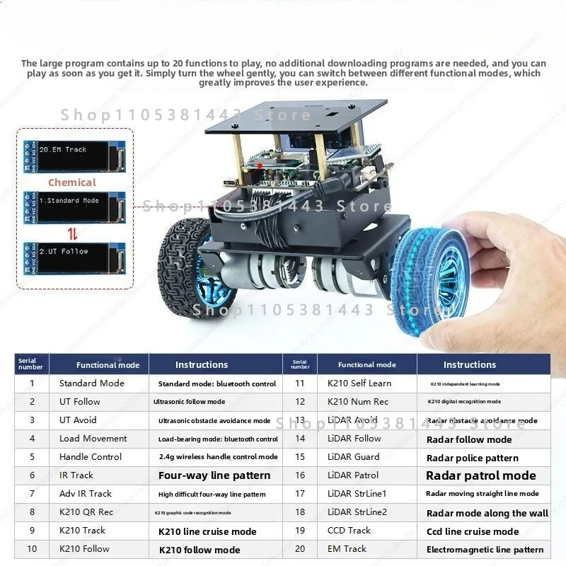 Kit de Chassi de Robô Intelige - Stm32 Robot avaliação e preço