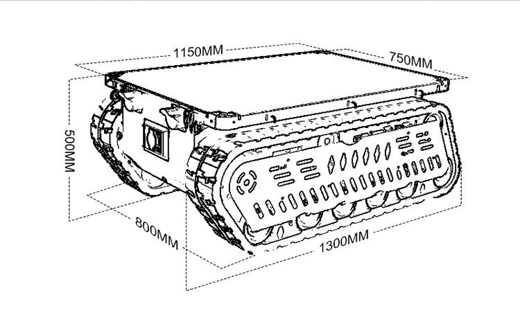 Chassi de Robô RC Tipo Tanque  - Tracked Robot Chassis avaliação e preço