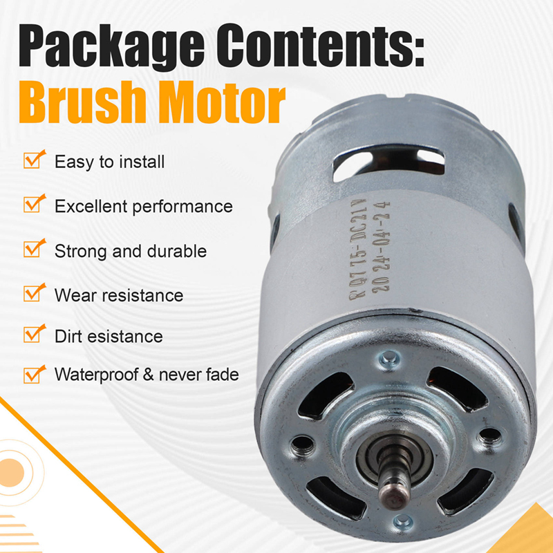 Motor DC 775 21V Pequeno com E - Dc Motor avaliação e preço