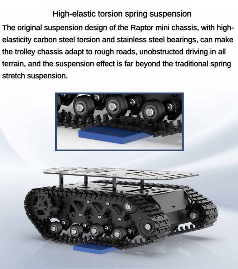 Chassi de tanque RC com capaci - Tracked Robot Chassis avaliação e preço